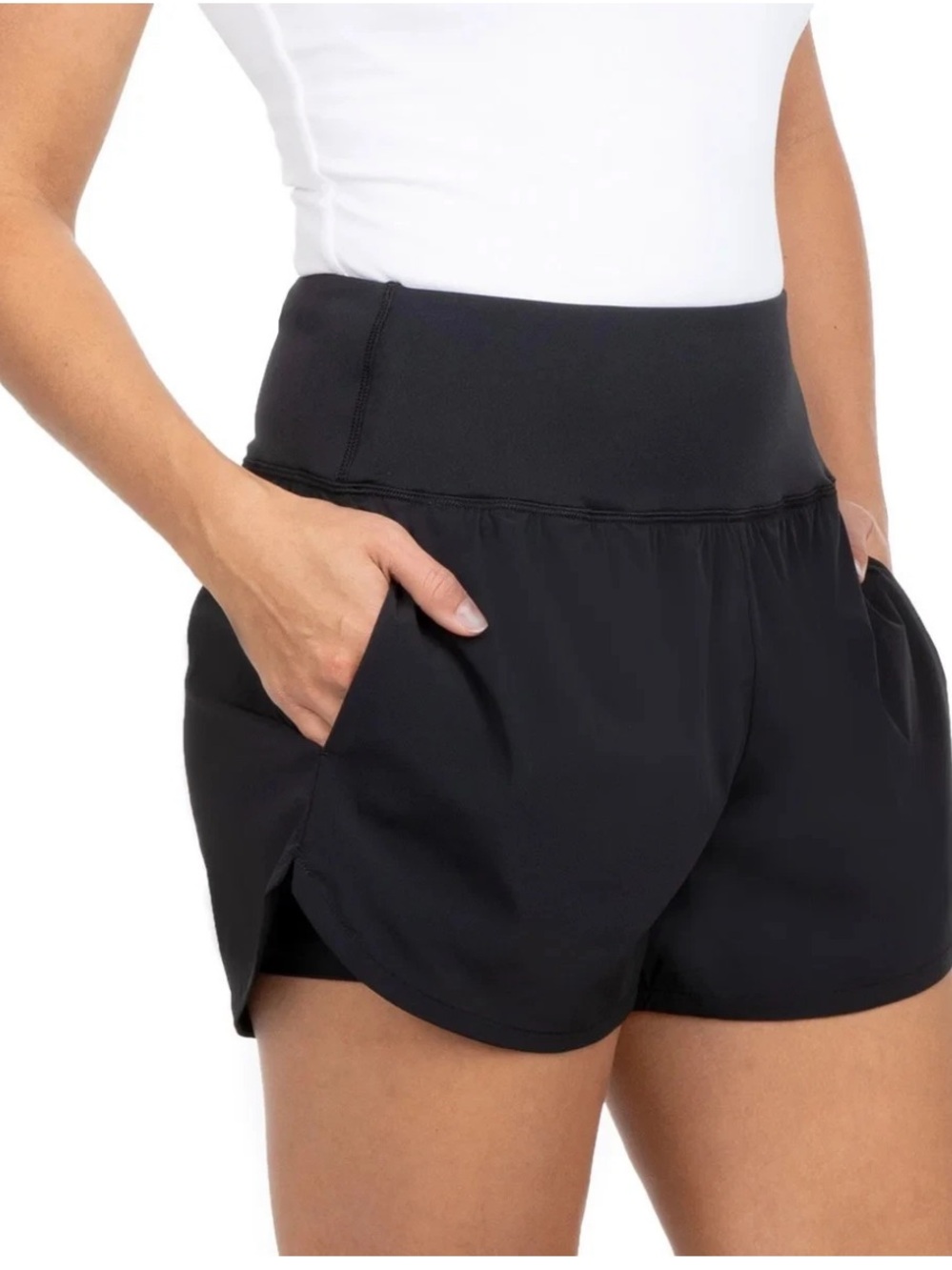 Spyder Black Women's Athletic Shorts Lightweight Active Woven Liner - Size XL